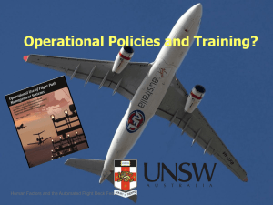 Operational Policies and Training?
