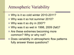 Atmospheric Variability