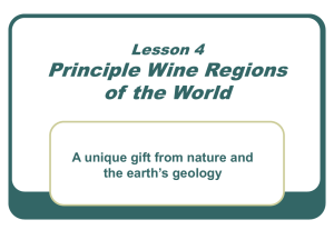 Principle Wine Regions of the World