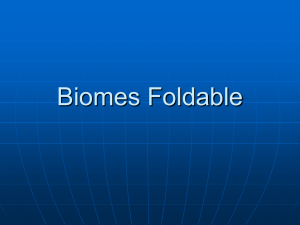 Biomes Foldable