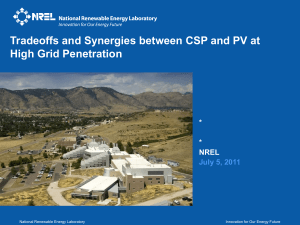 NREL Power point slide template - cover and main