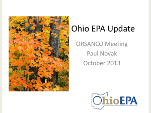 Ohio EPA Update