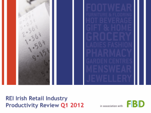 REI Q1 2012 Retail Industry Productivity Review