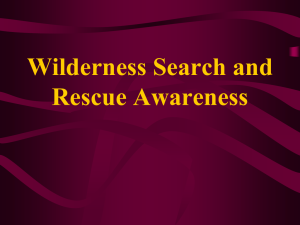 Wilderness Search and Rescue Awareness