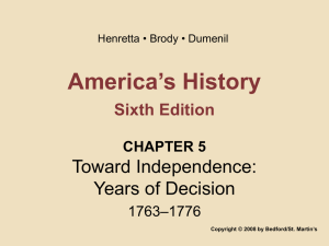 America`s History Sixth Edition CHAPTER 5