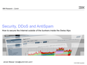 Security, DDoS and AntiSpam