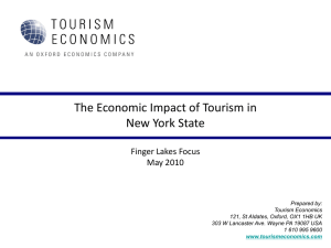 Oxford`s Economic Impact of Tourism in the Finger Lakes