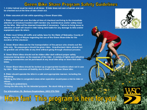 Bike safety Guideline