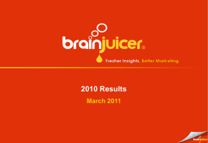 2010_BrainJuicer_Preliminary_Results_March2011