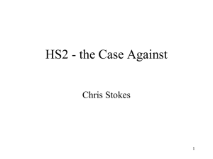 HS2: the Case Against, and the Alternatives - HS2