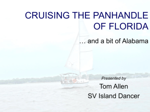 CRUISING THE PANHANDLE OF FLORIDA