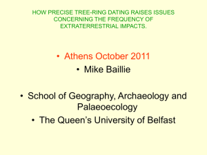 How precise tree-ring dating raises issues concerning the frequency