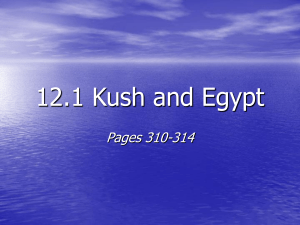 12.1 Kush and Egypt
