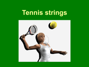Tennis strings
