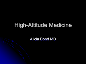 High-Altitude Medicine by A. Bond