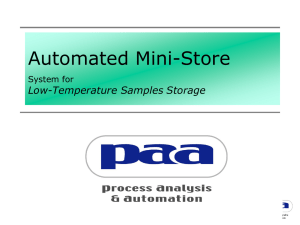 Automated Mini-Store (AMS)