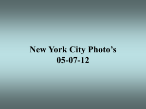 New York City Photo`s 05-07-12
