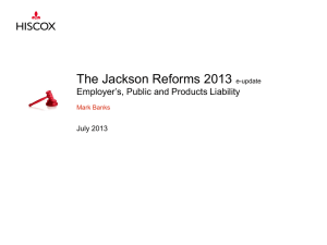 The Jackson Reforms 2013 e-update