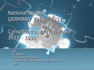 Consolidation of Nazi Power