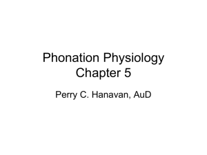 Phonation Physiology Chapter 6