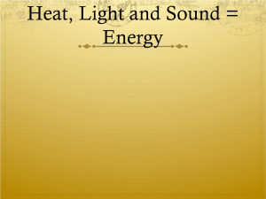 Heat, Light, Sound