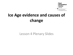 Ice Age evidence and causes