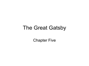 The Great Gatsby Cht 5 notes