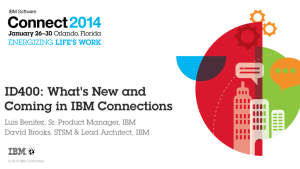 ID400 - What`s Coming in IBM Connections 2014