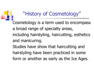 The History of Cosmetology Power Point