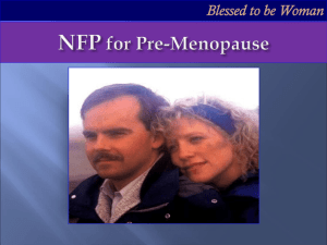 NFP for Pre-Menopause Refresher