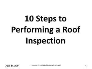 10 Steps to Perform Roof Inspections ppt 7MB