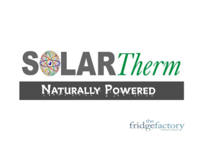 SolarTherm - Naturally Powered