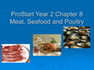 ProStart Year 2 Chapter 8 Meat, Seafood and Poultry
