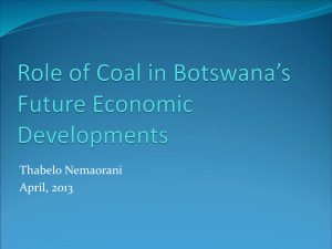 Role of Mining and Coal in Future Economic Developments