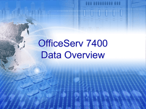 officeserv 7400 1.data overview