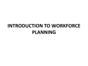 DAY 2 INTRODUCTION TO WORKFORCE PLANNING