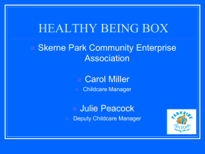 Skerne Park Healthy Being Box presentation 1