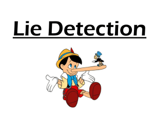 Lie Detection