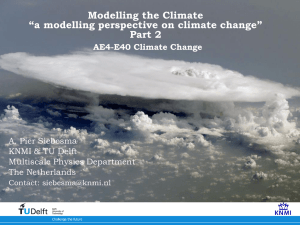 Lecture on climate models 2 Presentations COURSE