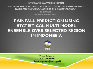 Statistical climate modelling