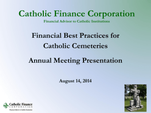 Financial Best Practices for Catholic Cemeteries