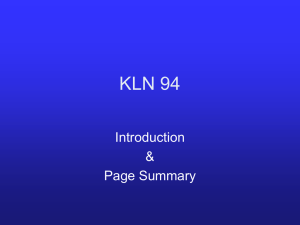 KLN 94 Page Summary