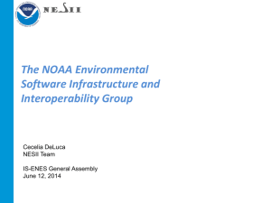 The NOAA Environmental Software Infrastructure and