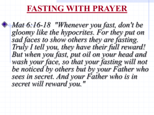 scriptures & fasting