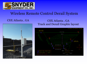 Wireless Derail System
