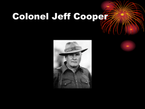 Colonel Jeff Cooper - Mount Adams Fish and Game Association
