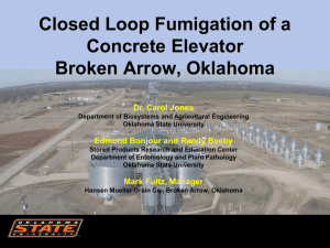 Closed Loop Fumigation of a Concrete Elevator in Broken Arrow