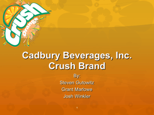 Marketing Presentation Crush Soda