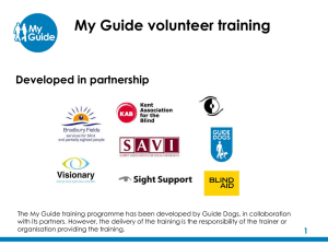 My Guide Practitioner - The Guide Dogs for the Blind Association