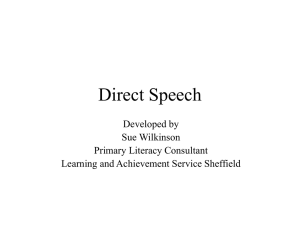 Direct speech Y5